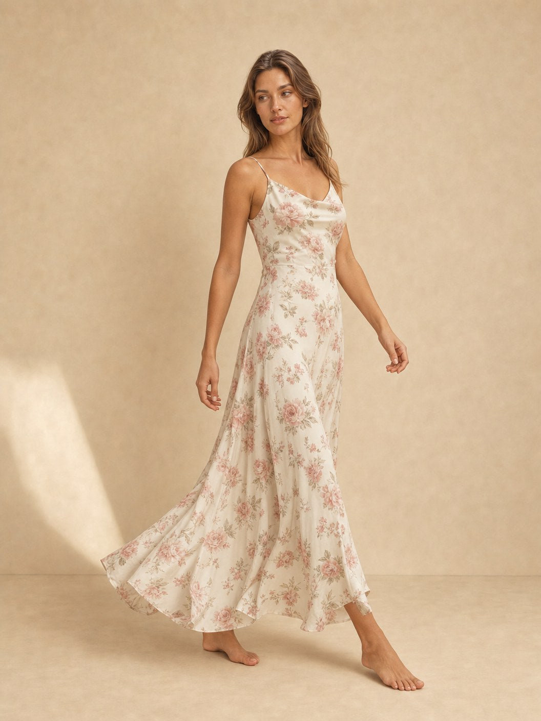 Amelie Florales Maxikleid Ansicht 2 - Evoke Mode