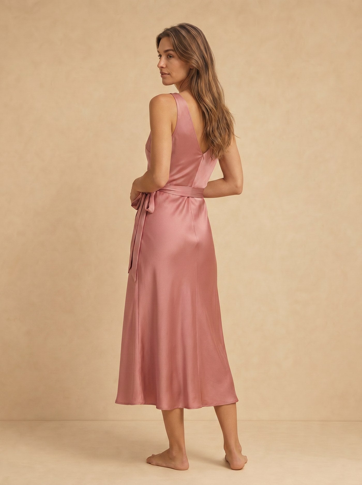 Clara Wickelkleid in Rosé Ansicht 3 - Evoke Mode