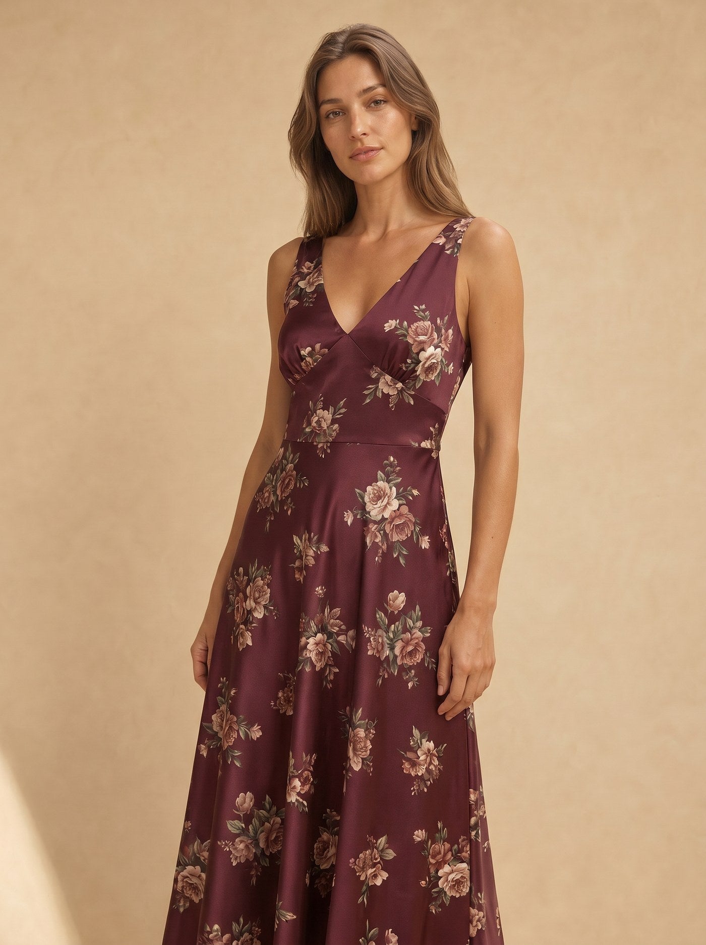Elise Elegantes Florales Maxikleid Ansicht 4 - Evoke Mode