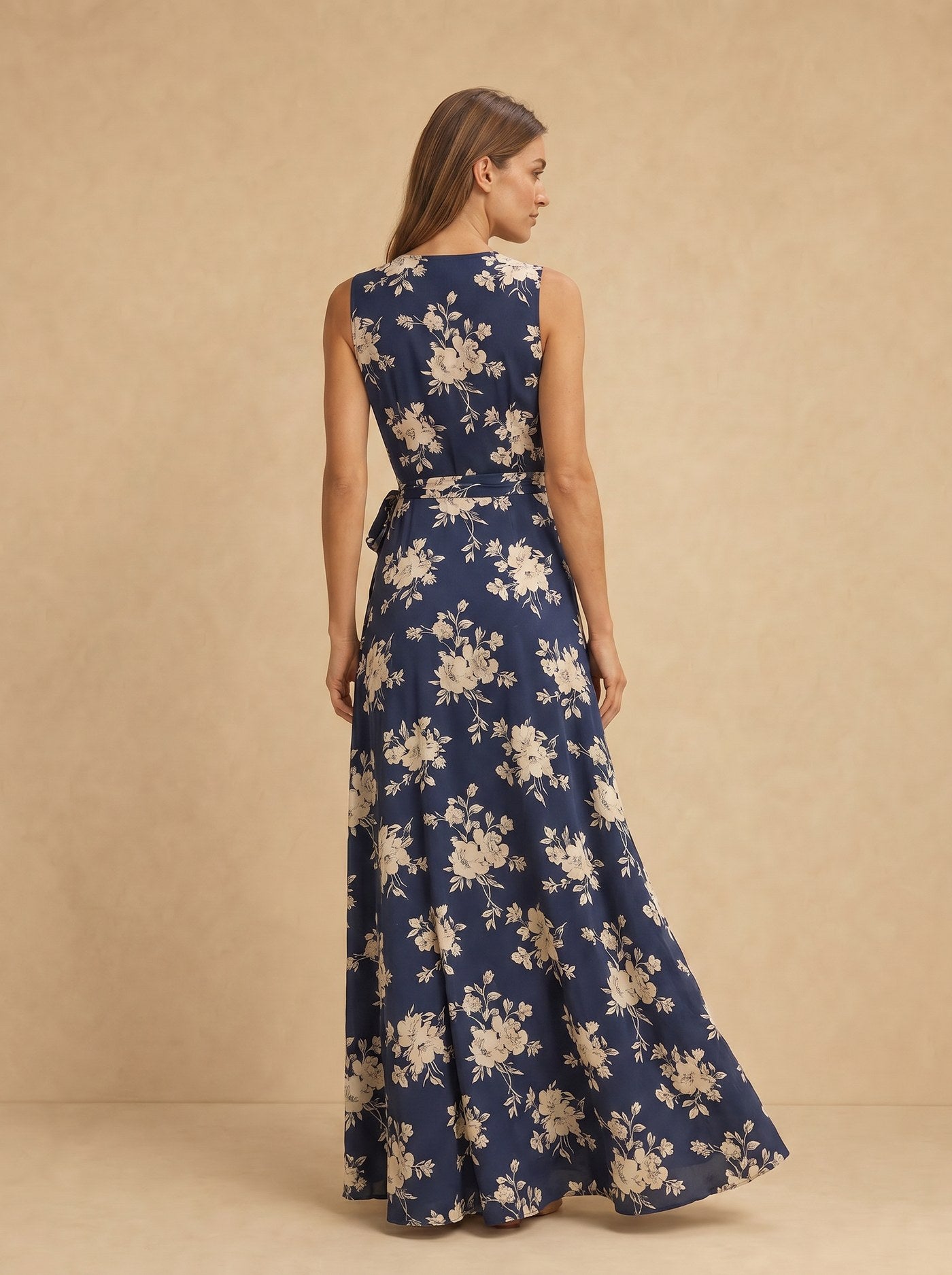 Nora Florales Wickel-Maxikleid Ansicht 3 - Evoke Mode